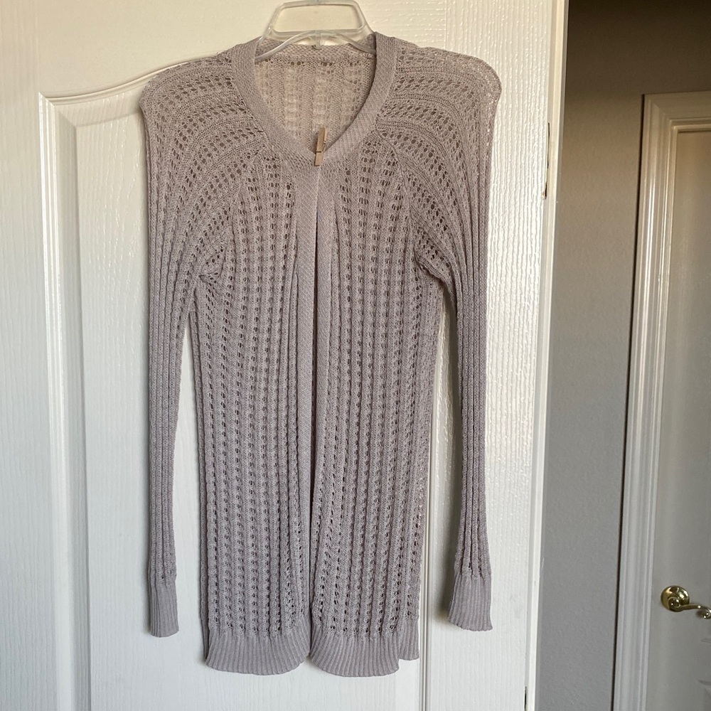 Elegant Women's Cardigan in Soft Taupe